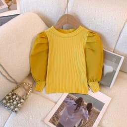 Girls White Long Sleeve T-shirt Shirt Princess Shirt for Tddler Girl Sweet Pullover Casual Shirt Children Tops Pullover