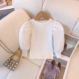 Girls White Long Sleeve T-shirt Shirt Princess Shirt for Tddler Girl Sweet Pullover Casual Shirt Children Tops Pullover