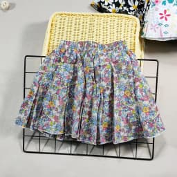 Girl's Cotton Floral Princess Hundred Fold Skirt Sweet Big Girl Tutu Skirt Elastic Waist Mini Skirt, Children's Skirt