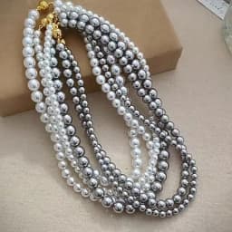 Fashion Jewelry Vintage Elegant Temperament Glass Simulated Pearl Necklace For Women Female Gift Accessories Dropshipping