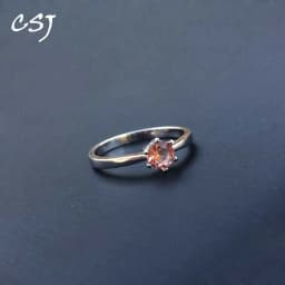 Elegant Zultanite Ring Sterling Created Sultanite Color Change Round Cut 5MM Fine Jewelry Party Wedding Gift for Women