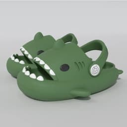 Three-dimensional Children's Shark Hole Shoes Summer Home Baby Non Slip Platform Sandals Cute Cartoon Soft Sole Kids Slippe