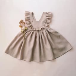 Fashion Toddler Girl Dresses Summer Linen Cotton Baby Girl Holiday Clothes Baby Girl Beach Dress