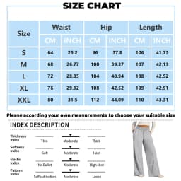 Wide Leg Pants For Women’S Fleece Lined Sweatpants Straight Pants Bottom All-Math Plain Fitness Joggers Pants Travel Basic