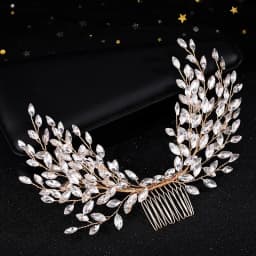 Luxury Crystal Hair Comb Headband Tiara For Women Bride Rhinestone Bridal Wedding Hair Accessories Jewelry Comb Headband Tiara