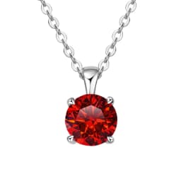 JoyceJelly Classic Four Prong 1ct Moissanite Necklace Women's 925 Sterling Silver Plated 18k Gold Pendant Luxury Fine Jewelry