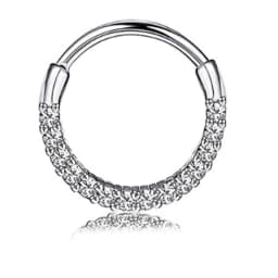 8pcs 16G 316L Stainless Steel Septum Nose Rings,Hyposensitization CZ Cartilage Tragus Helix Daith Hoop Earring Piercing Jewelry