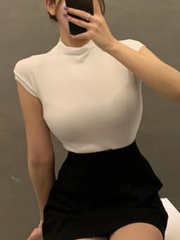 AOSSVIAO Chic Sexy Y2K Tops Woman Club Wear Fashionable Summer T-Shirt Short Sleeve Turtleneck Neon Top Tee 2026 Black White