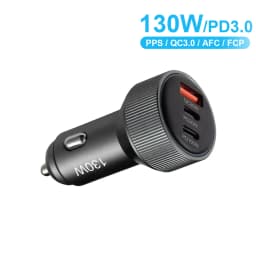 255W Car Charger for Starlink Mini, 5-Port USB C PD 100W PPS 45W Super Fast Charging for MacBook Pro iPhone 17 16 15 Samsung S26