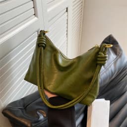 New fashionable women's bag, high-end soft leather texture, single shoulder bag, women's crossbody bag, geometric wide shoulder