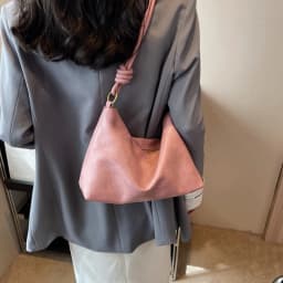 New fashionable women's bag, high-end soft leather texture, single shoulder bag, women's crossbody bag, geometric wide shoulder