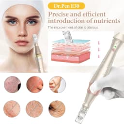 Dr.pen E30 with 12pcs Pen with Cartridges Nano Wireless Skin Care Kit Skin 0.25mm Needle Pen Skin Rejuvenation Machine