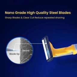 Gillette Razor Eagle Vector 2Nd Gen Razor Beard Shaving Washable Razor Nano Grade Sharp 2-Layers Steel Blades Razor for Men