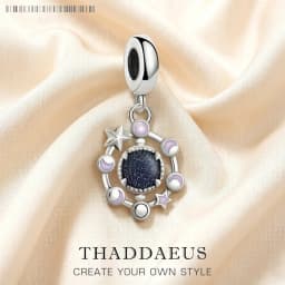 Moon Phase Charms Pendant European Handmade Lucky Jewelry For Loved Ones New Vintage Gift