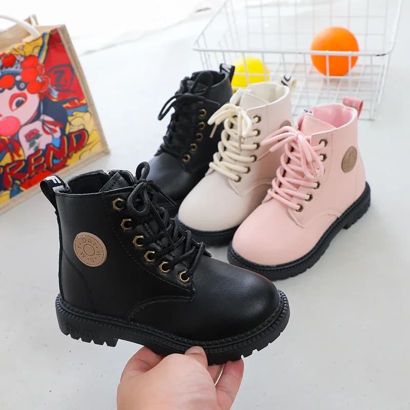 Children's Boots For Boys Girls Fashion Kids Ankle Snow Boots Rubber Outsole Autumn Winter Warm Classic For Toddlers Big Kids
