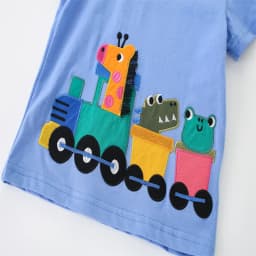 Jumping Meters 2-7T Summer Clothing Sets With Animals  Boys Girls Cotton Fashion Children's Clothing Sets Hot Selling Suits