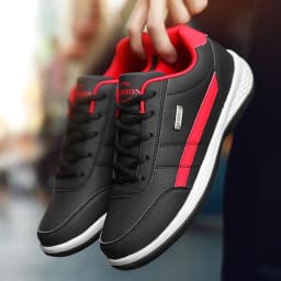 Fashion Casual Shoes Men's Outdoor PU Leather Trend Lightweight And Comfortable Lace-up Casual Shoes Outdoor Sports Shoes