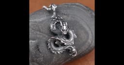 Fashion Chinese Dragon Pendant Chain Stainless Steel Domineering Loong Necklaces Amulet Unique Charm Men's Jewelry Accessories