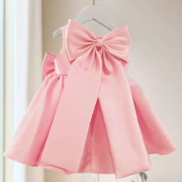 Big Bow Baby Girls Party Dress Toddler 1st Birthday Baptism Princess Kids Dresses for Girl White Wedding Prom Christmas Costumes