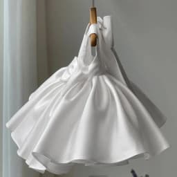 Big Bow Baby Girls Party Dress Toddler 1st Birthday Baptism Princess Kids Dresses for Girl White Wedding Prom Christmas Costumes