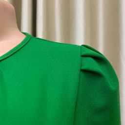 Elegant Office Ladies Dresses Pleated O Neck Short Sleeve High Waisted Mid Calf Formal Business Work Dress Midi Cloth Vestidos