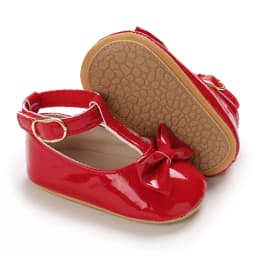 HAIZHIW Fashion PU Leather Baby Princess Shoes Newborn Girls Moccasins Shoes Rubber Sole Prewalker Non-slip Summer First Walkers