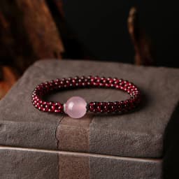 Natural Garnet Stone & Pink Crystal & Agate & Amazonite Female Beads Bracelet Jewelry For Women Best Gifts Promotion
