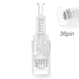 50pcs 12pin/36pin Round Nano Microneedling DermaPen Needles Screw Cartridge Replacement Heads Tattoo Nano Micr Needle