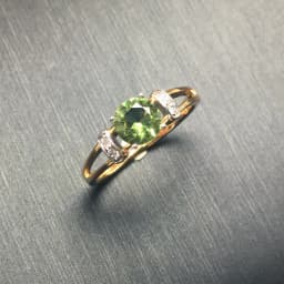 FFGems Elegant Zultanite Rings Diaspore Gemstone Color Change Rose Gold Simple Fine Jewelry For Women Party Gift Box