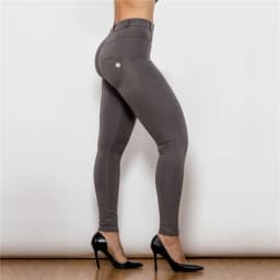 Shascullfites Melody Mid Rise Olive Green Pants Tummy Control Womens Pants Comfortable Womens Push Up Pants