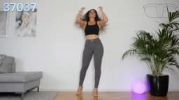 Shascullfites Melody Mid Rise Olive Green Pants Tummy Control Womens Pants Comfortable Womens Push Up Pants