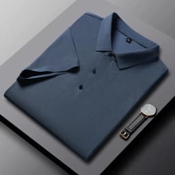 YJKVUR 2026 Summer New Polo Shirt Men 3 Buttons Casual Work T Shirts Quick Dry Short Sleeve Golf Shirt High Quality Plus Size