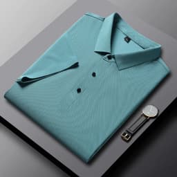 YJKVUR 2026 Summer New Polo Shirt Men 3 Buttons Casual Work T Shirts Quick Dry Short Sleeve Golf Shirt High Quality Plus Size