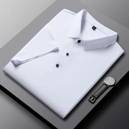 YJKVUR 2026 Summer New Polo Shirt Men 3 Buttons Casual Work T Shirts Quick Dry Short Sleeve Golf Shirt High Quality Plus Size