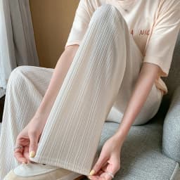 Thin Summer Wide-leg Pants Ice Filament Permeability Women Spring Women Elastic Waist Stright Long Wide Leg Pants Casual Female