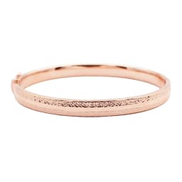 Plated 14K Rose Gold Shiny Geometric Charm Bracelet for Women Classic Design Charm Engagement Jewelry