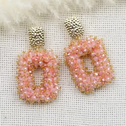 INKDEW Square Crystal Drop Earrings for Women Big Long Earrings Handmade Faceted Beads Earrings Jewelry Gift boho Fashion EA123