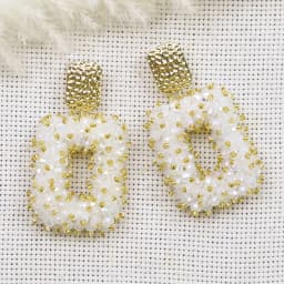 INKDEW Square Crystal Drop Earrings for Women Big Long Earrings Handmade Faceted Beads Earrings Jewelry Gift boho Fashion EA123