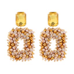 INKDEW Square Crystal Drop Earrings for Women Big Long Earrings Handmade Faceted Beads Earrings Jewelry Gift boho Fashion EA123