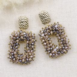 INKDEW Square Crystal Drop Earrings for Women Big Long Earrings Handmade Faceted Beads Earrings Jewelry Gift boho Fashion EA123