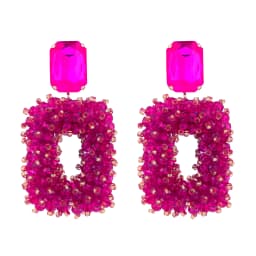 INKDEW Square Crystal Drop Earrings for Women Big Long Earrings Handmade Faceted Beads Earrings Jewelry Gift boho Fashion EA123