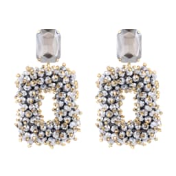 INKDEW Square Crystal Drop Earrings for Women Big Long Earrings Handmade Faceted Beads Earrings Jewelry Gift boho Fashion EA123