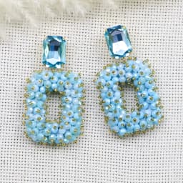 INKDEW Square Crystal Drop Earrings for Women Big Long Earrings Handmade Faceted Beads Earrings Jewelry Gift boho Fashion EA123