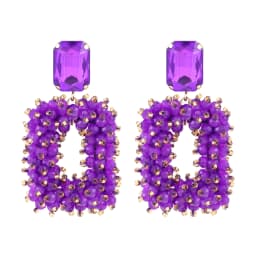 INKDEW Square Crystal Drop Earrings for Women Big Long Earrings Handmade Faceted Beads Earrings Jewelry Gift boho Fashion EA123