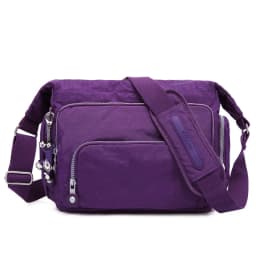 High Quality A4 Men Women Shoulder Messenger Bag Cross Body Large Capacity Purse Waterproof Lightweight Blue Purple Red M1304