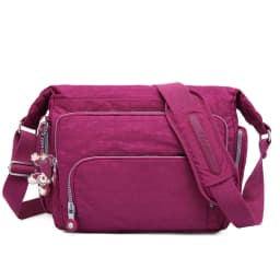 High Quality A4 Men Women Shoulder Messenger Bag Cross Body Large Capacity Purse Waterproof Lightweight Blue Purple Red M1304