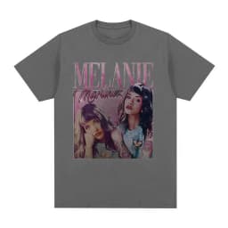 Singer Melanie Martinez Graphic Print T-shirt Men Woman Harajuku Vintage Oversized T Shirts Cotton Casual Short Sleeve T-shirts