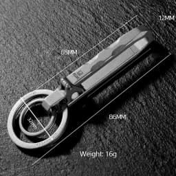 Luxury Titanium Car Key Chain Lightweight EDC Quickdraw Waist Hanging Buckle Durable Men Belt for Key Ring Holder Keychain Gifts