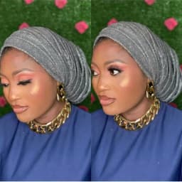 Glitter Pleated Women's Head Wraps Bonnet African Turban Cap Muslim Headscarf Bonnet Turbante Mujer