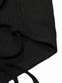Elegant Cotton Knit Slingback Top with Crisscross Back Tie - Chic, Comfy t& Season Versatile